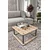 Hanah Home Klub sto Hole Square, 70x38x70 cm, Krem