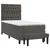 Vidaxl Box spring postelja z vzmetnico temno siva 100x200 cm žamet