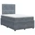vidaXL Postelja boxspring z vzmetnico Temno siva 120 x 190 cm Žamet