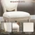 Homestar Set 2 jedilnih stolov 49x56x96 cm kremno bela