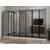 Hanah Home ormar sa reflektujućim staklom Nisa 20663, 315 cm, peščar