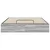 Otomanski krevet s pohranom Sivi Sonoma 193 x 140 x 25 cm