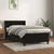 Vidaxl Box spring postelja z vzmetnico črna 80x200 cm žamet