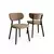 HANAH HOME Set stolica (2 dela) Toldy Cappuccino Black