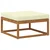 Set vanjskih sofa s jastukom 5 pcs Prirodna i krem