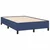Vidaxl Box spring postelja z vzmetnico LED modra 120x190 cm blago