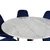 Venture Design Jedilna miza in stoli Estelle Polar, miza 106 cm, bela, modra