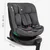 Kikka Boo auto sedište 40-150 cm I-Secure I-SIZE ISOFIX sa potpornom nogom Dark Grey