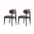 HANAH HOME Set 2 stolice Lionte Brown Black