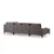 Atelier del Sofa Ugaona garnitura 90x90x155cm Antracit