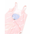Kenzo Kids-logo patch swimsuit-kids-Pink