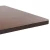 vidaXL Bistro miza temno rjava 80x80 cm mediapan