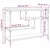 Konzolni stol crni 100 x 30 x 75 cm od konstruiranog drva