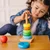 shumee TG50038 Montessori piramidni sortirni stolp leseni bloki