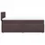 Vidaxl Box spring postelja z vzmetnico temno rjav 90x190 cm blago