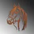 Wallity Zidna dekoracija Horse-1, 38x53 cm, Bakarne boje