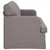 Sofa Sivo-smeđa 201 x 80 x 85 cm tkanina