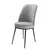Hanah Home set trpezarijskih stolica Dexa 8 kom, siva tkanina Babyface, braon metalne noge