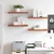 Polica na zidu 4 pcs Crvena 60 x 23 x 4 cm Konstruirano drvo