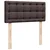 Vidaxl Box spring postelja z vzmetnico temno rjav 90x190 cm blago