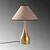 Opviq Stona lampa Luna-15273, 50x50x68 cm, IP20, Zlatno-smeđe boje