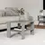 Hanah Home Klub sto Duama, 60x37x45 cm, Sivi