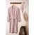 Lessentiel Maison Set bademantil Kimono sa peškirom, Prljavo roze
