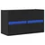 Zidni TV ormarić s LED svjetlima crni 80 x 31 x 45 cm