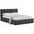 Livetastic OBLAZINJENA POSTELJA 140 cm x 200 cm , les, kovina, tekstil siva
