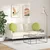 Jastučići za sjedenje 2 pcs Svijetlo zelena O50 x 19 cm tkanina