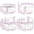 Set vanjskih sofa 9 pcs Bijela i svjetlosiva