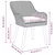 Vrtna stolica s jastukom 2 pcs Siva 62,5 x 55 x 82 cm poliratan