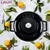 Saucepan, cast iron, 22 cm, Folk range, black - LAVA brand