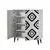 Hanah Home Komoda Multilux Fas 95x111x36cm Belo-Crna