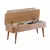 Hanah Home Trpezarijska klupa Vina 0900 110x85x36cm Orah