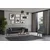 Atelier del Sofa Trosed na razvlačenje Cofi 90x80x222cm Antracit