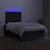 Krevet box spring s madracem LED crni 120 x 190 cm od tkanine