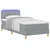 Vidaxl LED Box Spring Postelja Svetlo siva 100 x 200 cm blago
