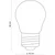 LED sijalica AMBER G45 E27/4,5W/230V 2200K