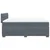 Vidaxl Box spring postelja z vzmetnico temno siva 160x200 cm žamet