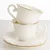 Skodelica s krožnikom, komplet 2 kosov, beli porcelan
