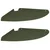 Lebdeća polica s policom 2 pcs Maslinasto zelena 30 x 30 x 2 cm