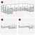 Set vanjskih sofa 7 pcs Bijela i Antracit 363 x 187,5 x 73 cm