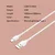 LDNIO CHARGING DATA CABLE (A-C) 25W 1M TYPE-C WHITE LS841_C