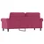 vidaXL vidaXL Dvosed vinsko rdeč 140 cm žamet, (21012697)