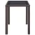 Vidaxl Vrtna miza rjava 123x60x74 cm poli ratan