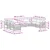 Set vanjskih sofa s jastukom 9 pcs Prirodna i svijetlo siva
