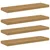 Polica na zidu 4 pcs Smeđa 90 x 23,5 x 4 cm Konstruirano drvo