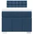 Vidaxl Box spring postelja z vzmetnico modra 90x200 cm blago