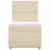vidaXL vidaXL Box spring postelja z vzmetnico krem 90x190 cm blago, (21291146)